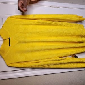 Bright Yellow Long Sleeve Top